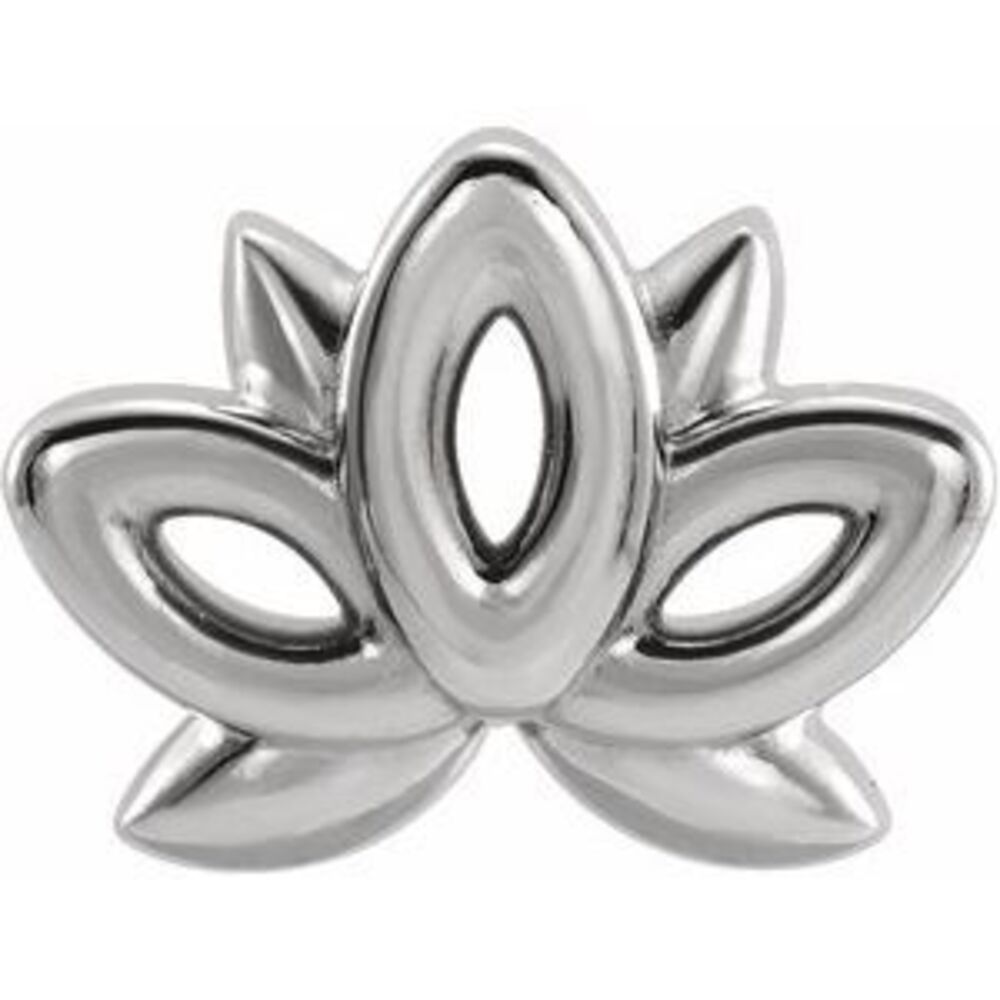 Kazi Luxury Sterling Silver Lotus Earring